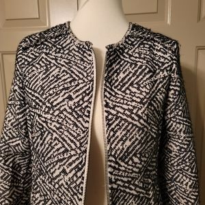 *FINAL PRICE *Tribal jeans ladies black and white patterned jacket.